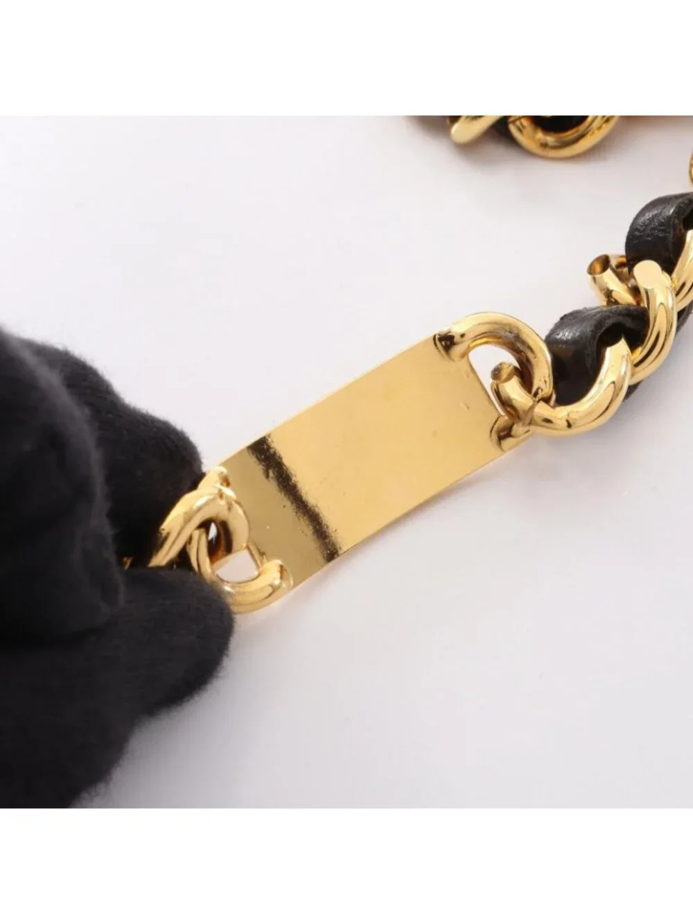 Chanel Belt CC Logo Chain Leather